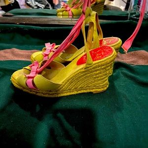 COPY - Christian Louboutin pink espadrilles